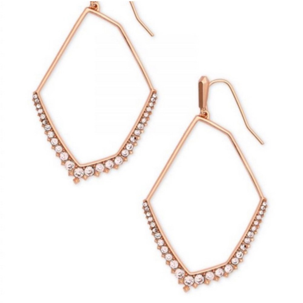 KENDRA SCOTT • Nell Rose Gold Statement Earrings